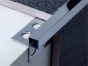 АНТИВАНДАЛЬНЫЙ ПРОФИЛЬ ИЗ НЕРЖАВЕЮЩЕЙ СТАЛИ ДЛЯ ВНЕШНИХ УГЛОВ КЕРАМИЧЕСКОЙ ПЛИТКИ  SB020-12H Сатинированный 2,7 м